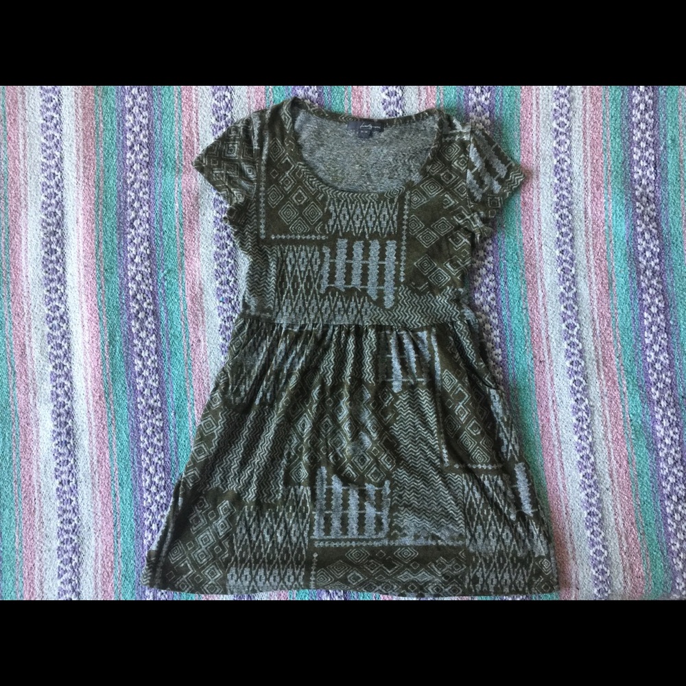 Green Mini Forever 21 Dress With Pockets